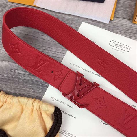 cintura louis vuitton rossa